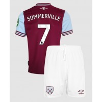 Echipament fotbal West Ham United Crysencio Summerville #7 Tricou Acasa 2024-25 pentru copii maneca scurta (+ Pantaloni scurti)